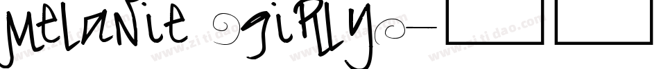 Melanie (Girly)字体转换